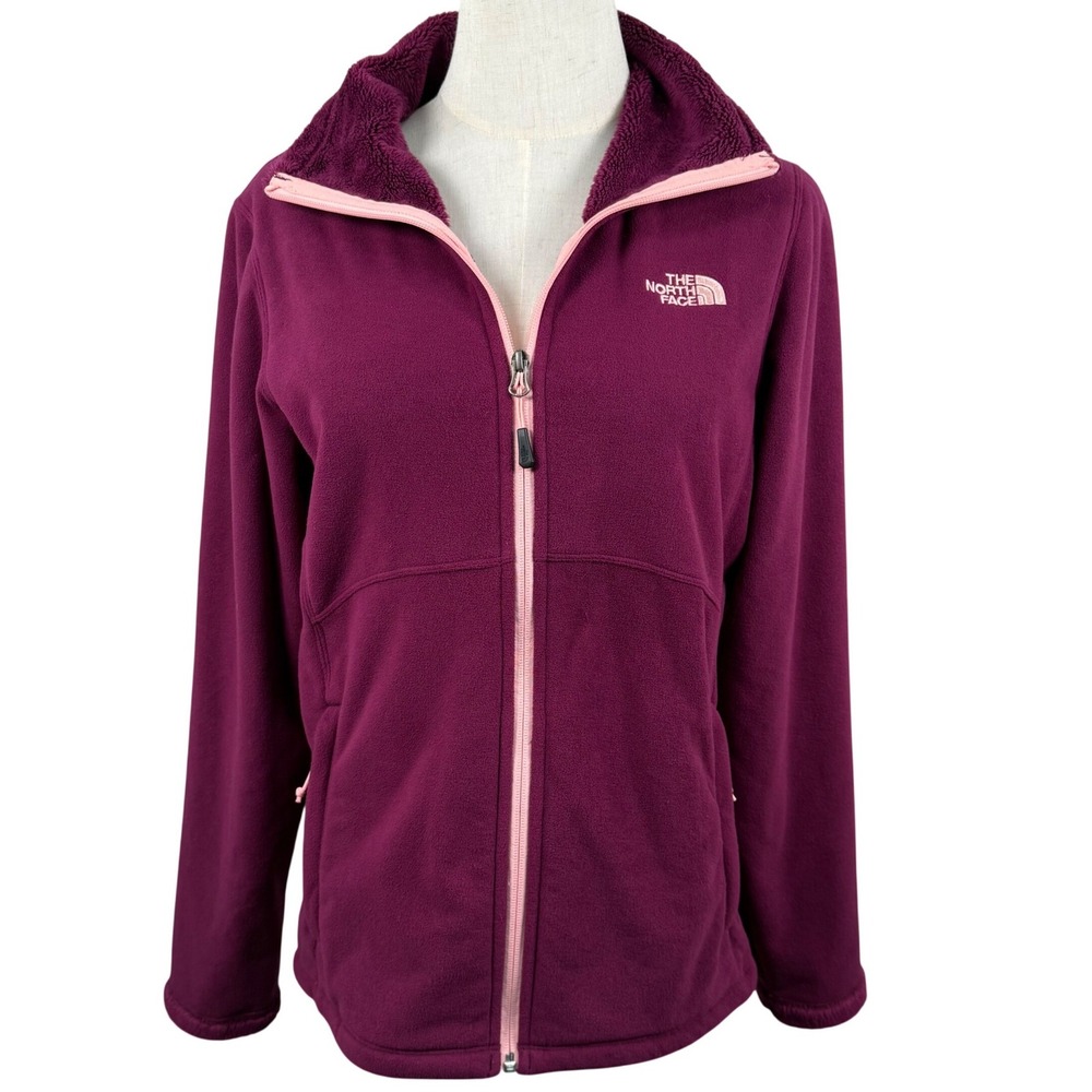 The North Face Morninglory M Full Zip Ultra Soft Fleece Jacket C708 Retro EUC